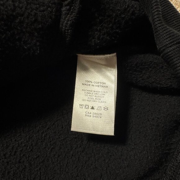 Stussy Stock Logo Mock Neck Quarter 1/4 Zip Sweatshirt Black Mens XL - Picture 8 of 9